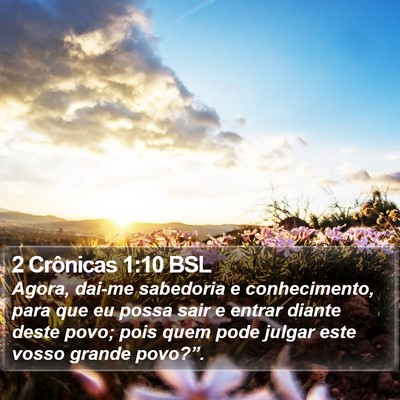 2 Crônicas 1:10 BSL Bible Verse Image