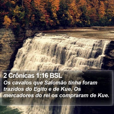 2 Crônicas 1:16 BSL Bible Verse Image
