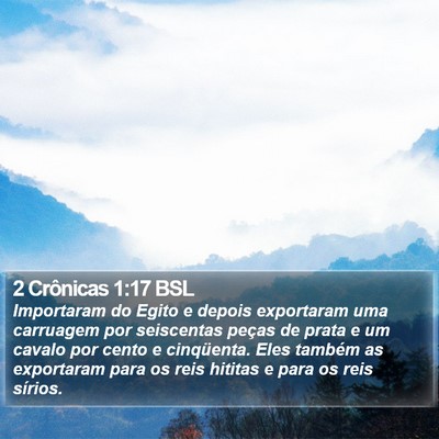 2 Crônicas 1:17 BSL Bible Verse Image