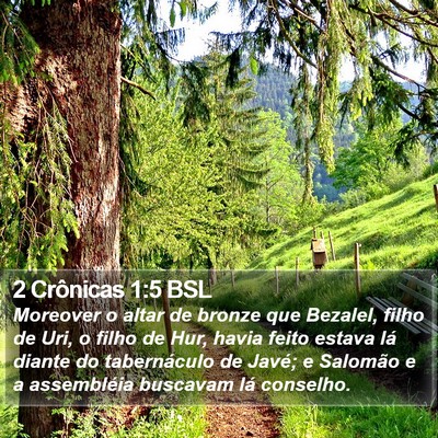 2 Crônicas 1:5 BSL Bible Verse Image