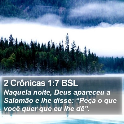 2 Crônicas 1:7 BSL Bible Verse Image