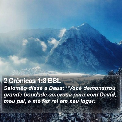 2 Crônicas 1:8 BSL Bible Verse Image