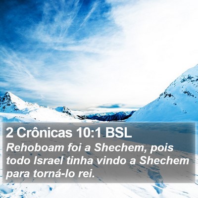 2 Crônicas 10:1 BSL Bible Verse Image