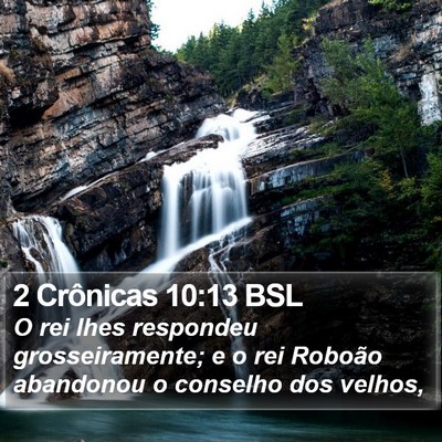 2 Crônicas 10:13 BSL Bible Verse Image