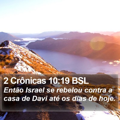 2 Crônicas 10:19 BSL Bible Verse Image