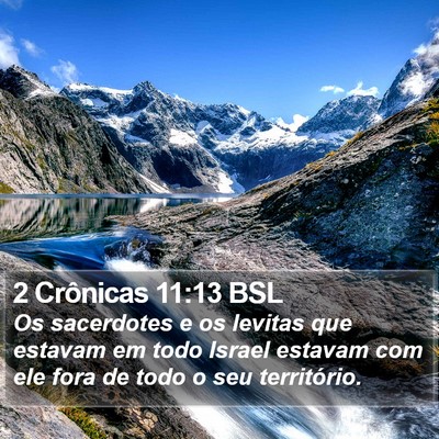 2 Crônicas 11:13 BSL Bible Verse Image