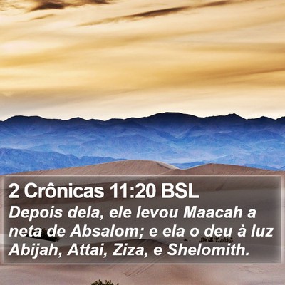 2 Crônicas 11:20 BSL Bible Verse Image