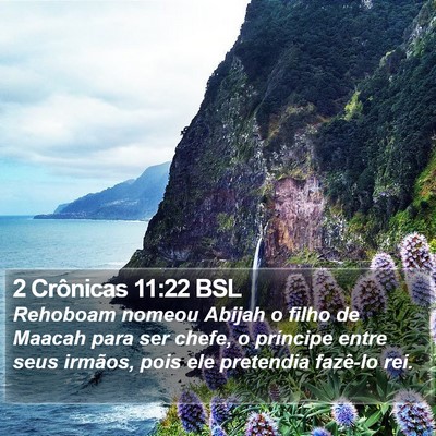 2 Crônicas 11:22 BSL Bible Verse Image