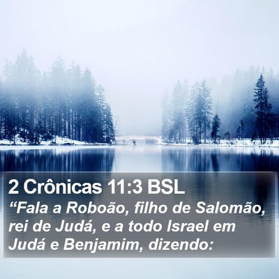 2 Crônicas 11:3 BSL Bible Verse Image