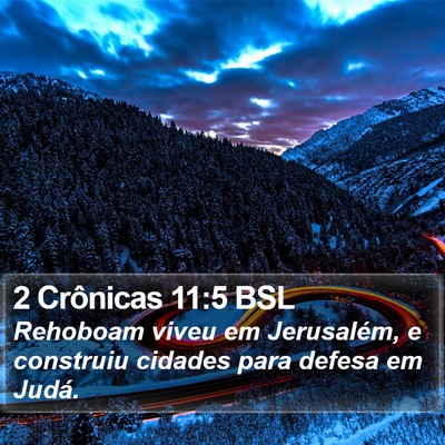 2 Crônicas 11:5 BSL Bible Verse Image