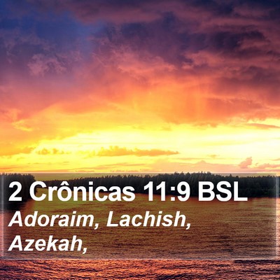 2 Crônicas 11:9 BSL Bible Verse Image