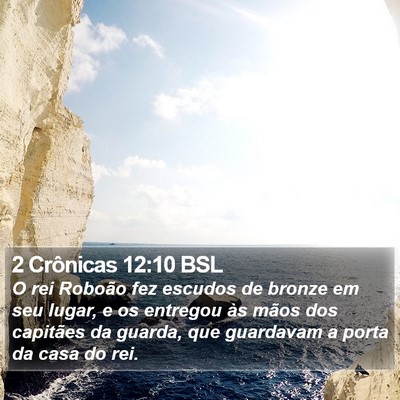 2 Crônicas 12:10 BSL Bible Verse Image