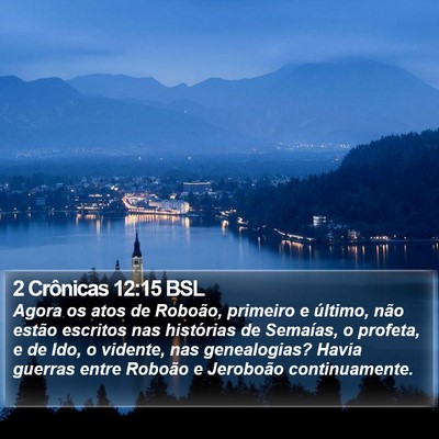 2 Crônicas 12:15 BSL Bible Verse Image