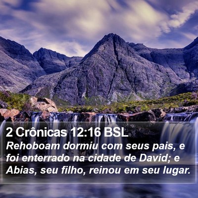 2 Crônicas 12:16 BSL Bible Verse Image