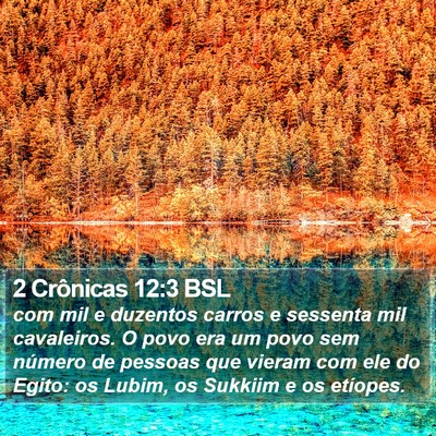 2 Crônicas 12:3 BSL Bible Verse Image
