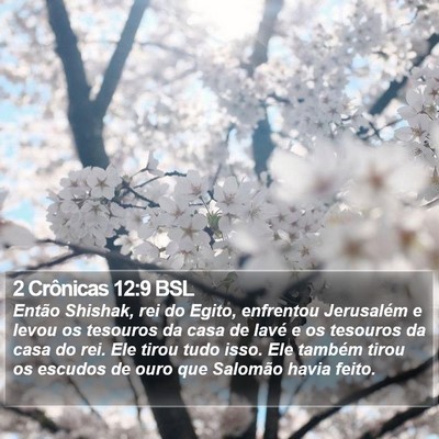 2 Crônicas 12:9 BSL Bible Verse Image