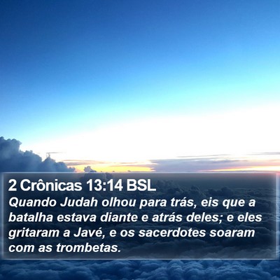 2 Crônicas 13:14 BSL Bible Verse Image