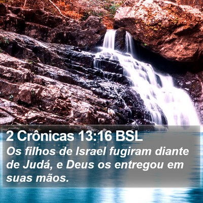 2 Crônicas 13:16 BSL Bible Verse Image