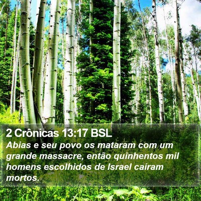 2 Crônicas 13:17 BSL Bible Verse Image