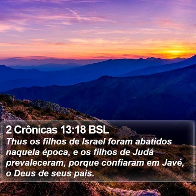 2 Crônicas 13:18 BSL Bible Verse Image