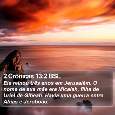 2 Crônicas 13:2 BSL Bible Verse Image