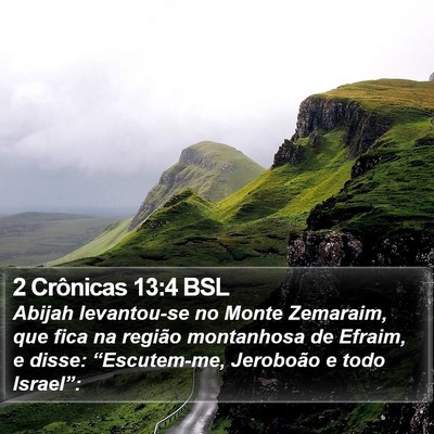 2 Crônicas 13:4 BSL Bible Verse Image