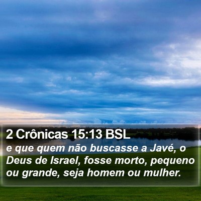 2 Crônicas 15:13 BSL Bible Verse Image