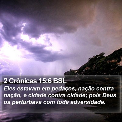 2 Crônicas 15:6 BSL Bible Verse Image