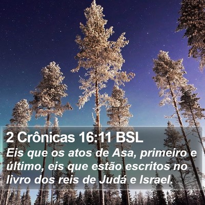 2 Crônicas 16:11 BSL Bible Verse Image