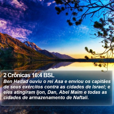 2 Crônicas 16:4 BSL Bible Verse Image