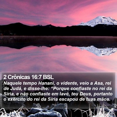 2 Crônicas 16:7 BSL Bible Verse Image