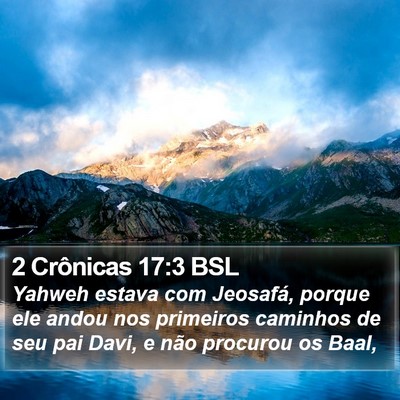 2 Crônicas 17:3 BSL Bible Verse Image