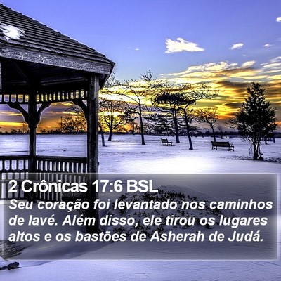 2 Crônicas 17:6 BSL Bible Verse Image