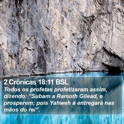 2 Crônicas 18:11 BSL Bible Verse Image