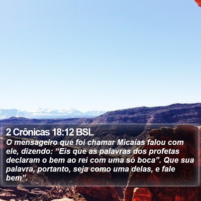 2 Crônicas 18:12 BSL Bible Verse Image