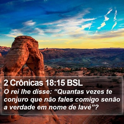 2 Crônicas 18:15 BSL Bible Verse Image