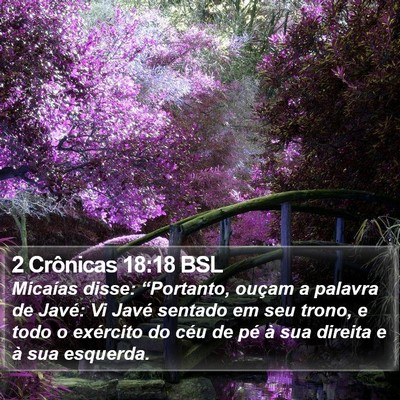 2 Crônicas 18:18 BSL Bible Verse Image