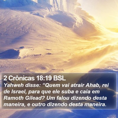 2 Crônicas 18:19 BSL Bible Verse Image