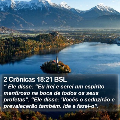 2 Crônicas 18:21 BSL Bible Verse Image