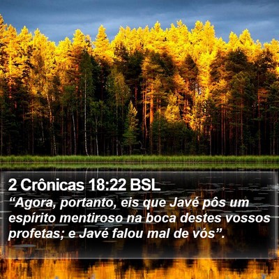 2 Crônicas 18:22 BSL Bible Verse Image