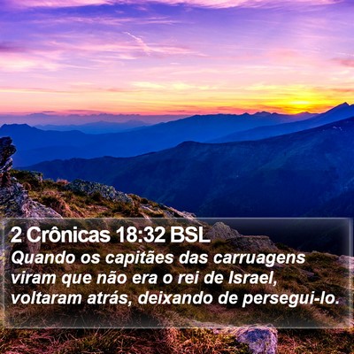2 Crônicas 18:32 BSL Bible Verse Image