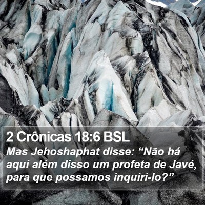 2 Crônicas 18:6 BSL Bible Verse Image