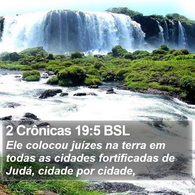 2 Crônicas 19:5 BSL Bible Verse Image