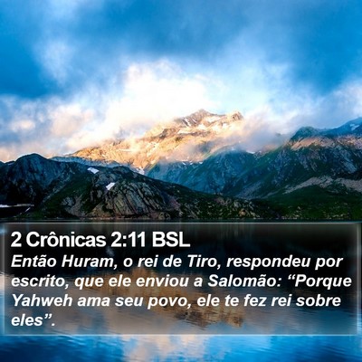 2 Crônicas 2:11 BSL Bible Verse Image