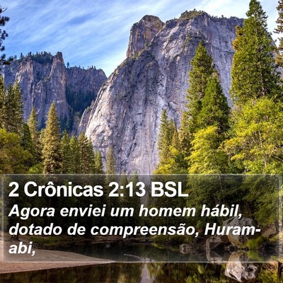 2 Crônicas 2:13 BSL Bible Verse Image