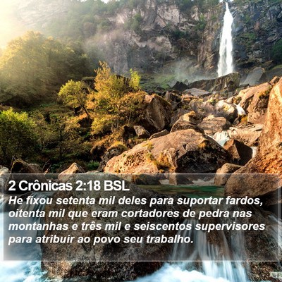 2 Crônicas 2:18 BSL Bible Verse Image