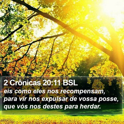 2 Crônicas 20:11 BSL Bible Verse Image