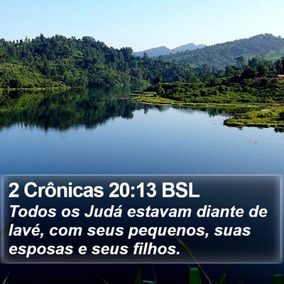 2 Crônicas 20:13 BSL Bible Verse Image