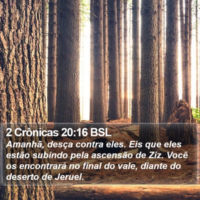 2 Crônicas 20:16 BSL Bible Verse Image