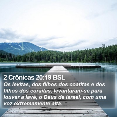2 Crônicas 20:19 BSL Bible Verse Image